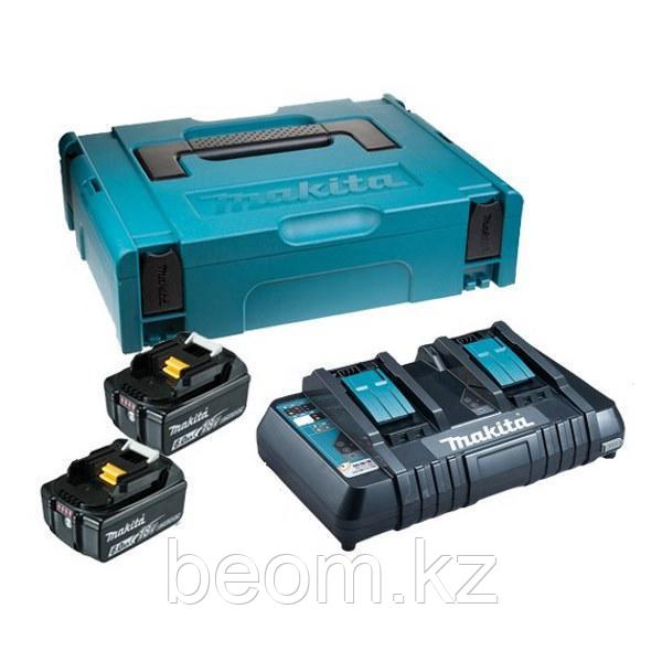 Аккумулятор BL1860B 2 шт и зарядное устройство DC18RC в кейсе MakPac Makita