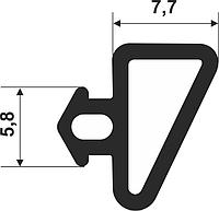 Уплотнитель 5609 S, для алюминиевого профиля. Алпроф
