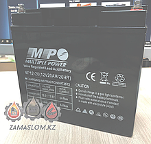 Аккумулятор Multiple Power NPD12-20 (12V 20 Ah) для ИБП UPS EPS резервная Электрический велосипед,МотоциклСкут