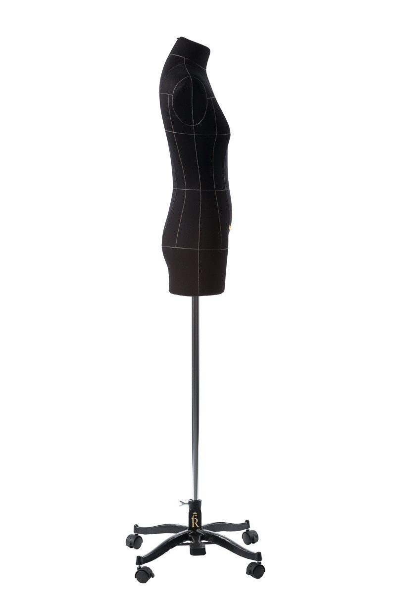 Манекен женский мягкий портновский Monica, размер 50, чёрный - фото 3 - id-p66881103