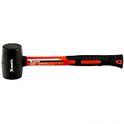 Киянка резиновая, 225 г, черная резина, фибергласовая рукоятка Matrix 11175