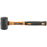 Киянка резиновая, 225 г, черная резина, фибергласовая рукоятка Sparta 11125