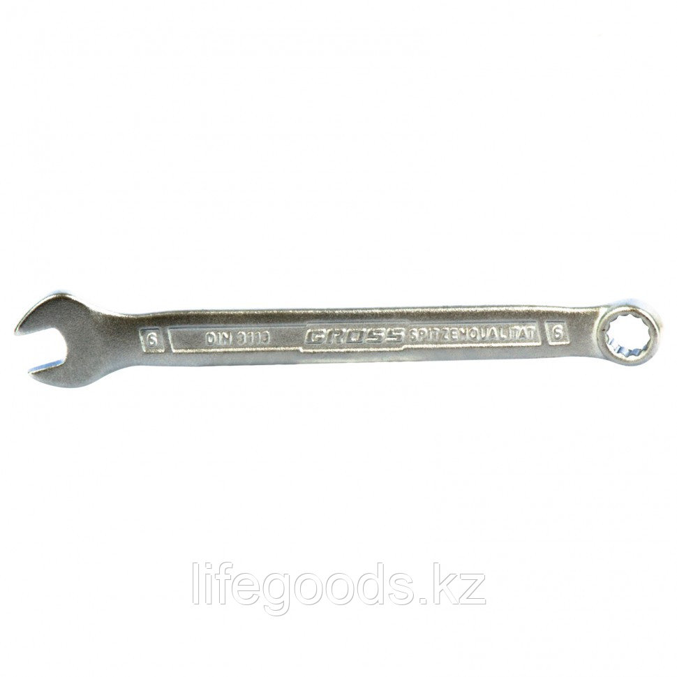 Ключ комбинированный 6 мм, CrV, холодный штамп Gross 15125