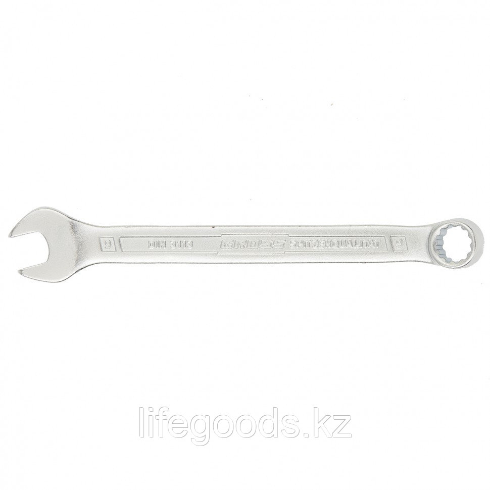 Ключ комбинированный 9 мм, CrV, холодный штамп Gross 15128 - фото 1 - id-p66870182