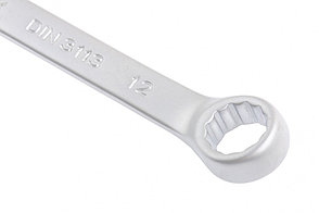 Ключ комбинированный, 12 мм, CrV, матовый хром Matrix 15108, фото 2