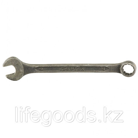 Ключ комбинированный, 12 мм, CrV, фосфатированный, ГОСТ 16983 Сибртех 14907, фото 2