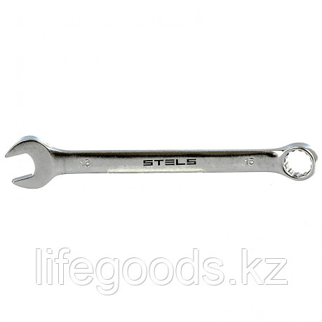 Ключ комбинированный, 13 мм, CrV, матовый хром Stels 15209, фото 2