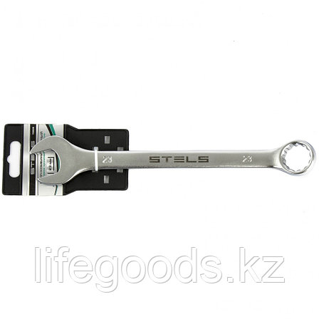 Ключ комбинированный, 23 мм, CrV, матовый хром Stels 15226, фото 2
