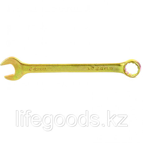 Ключ комбинированный, 24 мм, желтый цинк Сибртех 14986, фото 2