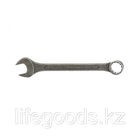 Ключ комбинированный, 27 мм, CrV, фосфатированный, ГОСТ 16983 Сибртех 14915, фото 2