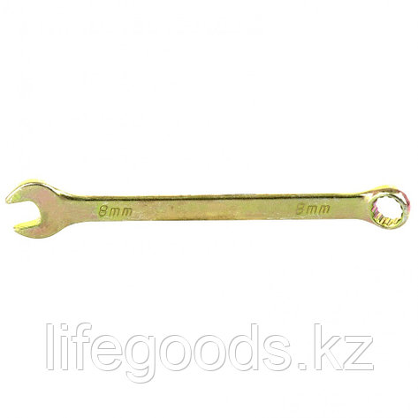 Ключ комбинированный, 8 мм, желтый цинк Сибртех 14974, фото 2