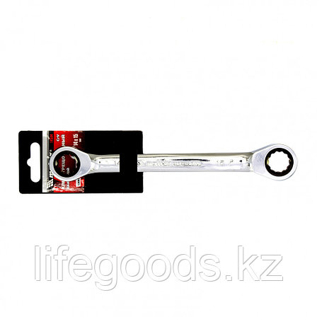 Ключ накидной трещоточный, 14 х 15 мм, CrV, зеркальный хром Matrix Professional 14504, фото 2