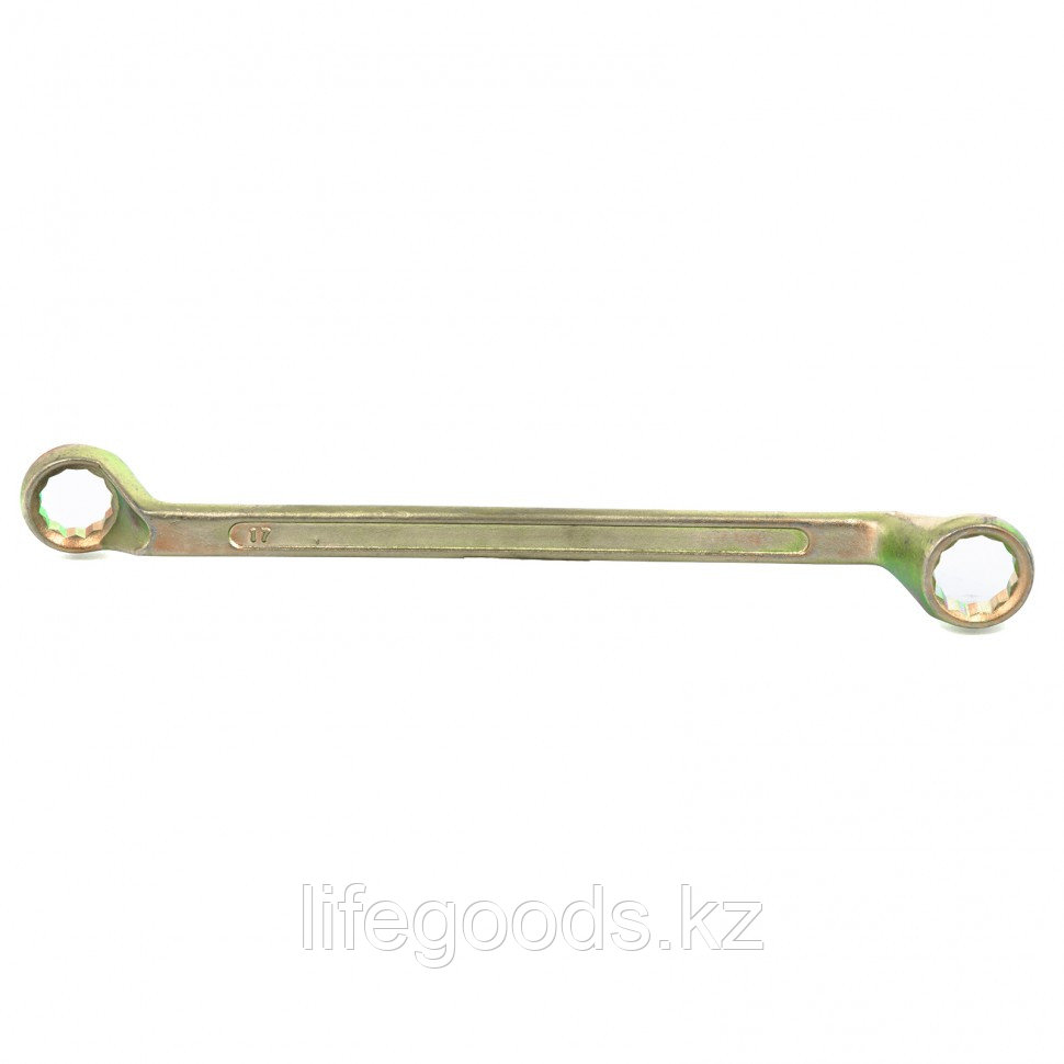Ключ накидной, 17 х 19 мм, желтый цинк Сибртех 14626