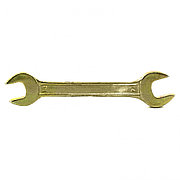 Ключ рожковый, 13 х 14 мм, желтый цинк Сибртех 14306