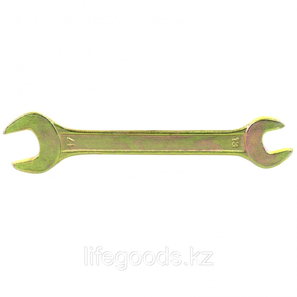 Ключ рожковый, 13 х 17 мм, желтый цинк Сибртех 14307 - фото 1 - id-p66870455