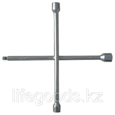 Ключ-крест баллонный, 17 х 19 х 21 мм, под квадрат 1/2, Толщинa 14 мм Сибртех 14258, фото 2
