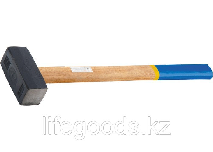 Кувалда, 6000 г, кованая головка, деревянная рукоятка Сибртех 10933 - фото 2 - id-p66870669