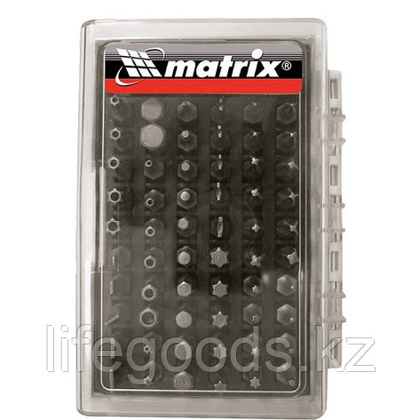 Набор бит с магнитным держателем, CrV, 61 шт. Matrix 11387, фото 2