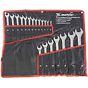 Набор ключей комбинированных 6-32 мм, 20 шт, CrV, полированный хром Matrix 15441