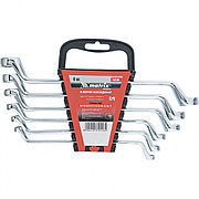 Набор ключей накидных 6 шт, 6-17 мм, CrV, Elliptical, зеркальное хромирование Matrix Master 15336