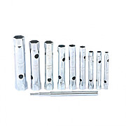 Набор ключей-трубок торцевых, 6 х 22 мм, 2 воротка, оцинкованные, 10 шт, Sparta 137525