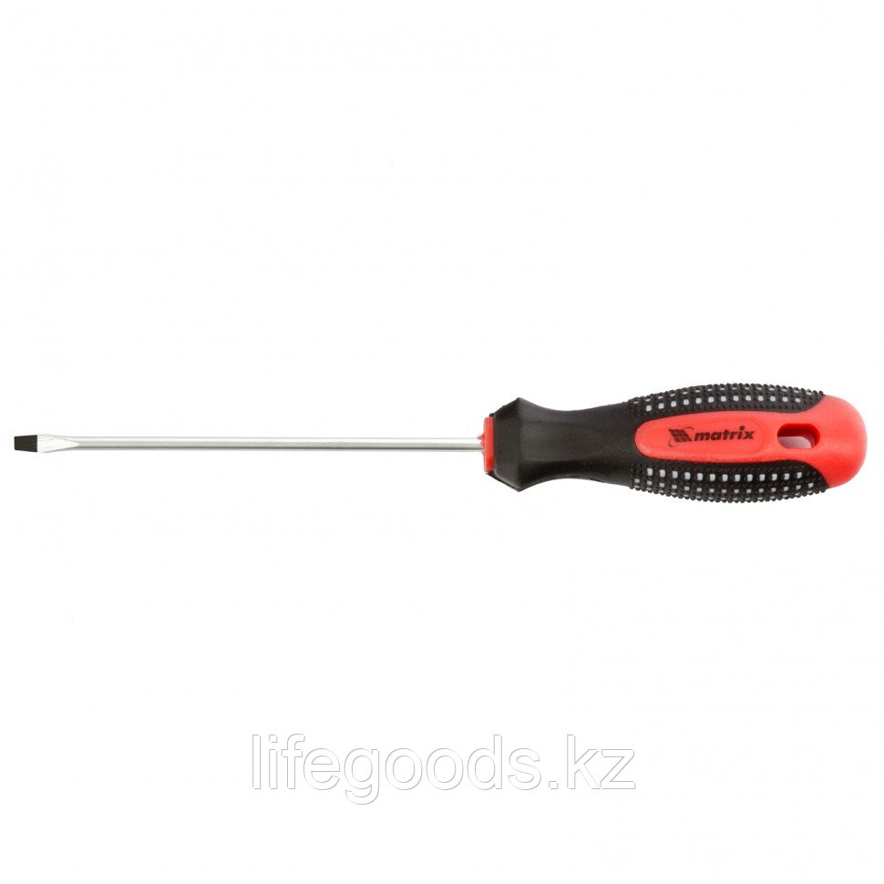 Отвертка Fusion, SL3 х 100 мм, CrV, трехкомпонентная рукоятка "Anti slip" Matrix 11408