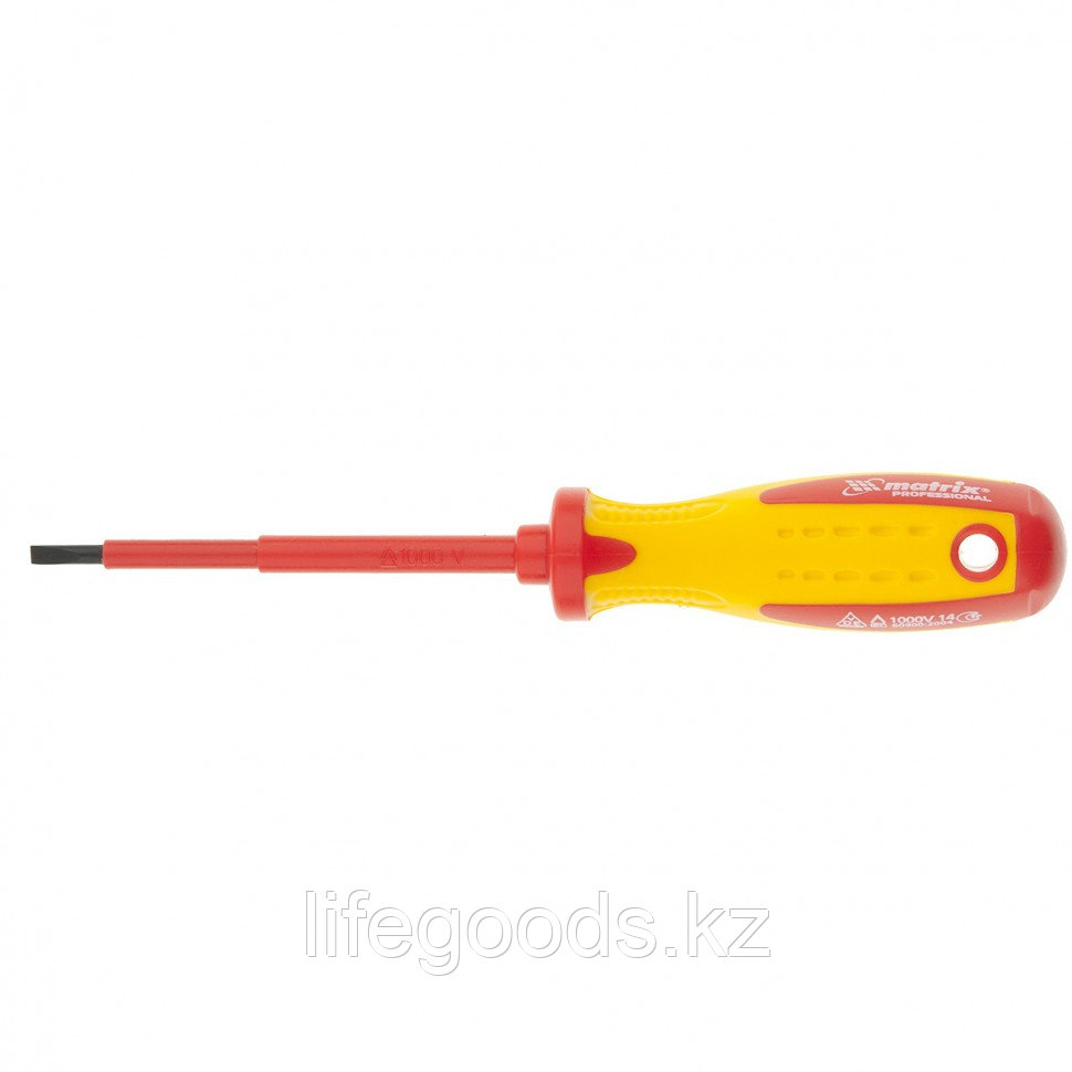 Отвертка Insulated, PH2 x 100 мм, CrMo, до 1000 В, двухкомпонентная рукоятка Matrix Professional 12928