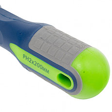 Отвертка, PH2 х 200 мм, CrV, трехкомпонентная рукоятка Сибртех 11819, фото 3