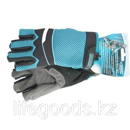 Перчатки комбинированные облегченные, открытые пальцы, Aktiv, XL Gross 90317 - фото 2 - id-p66871663