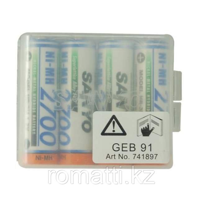 Аккумуляторные батареи Leica GEB91 SANYO (Ni-MH 1.2V/2700mAh) 4 шт