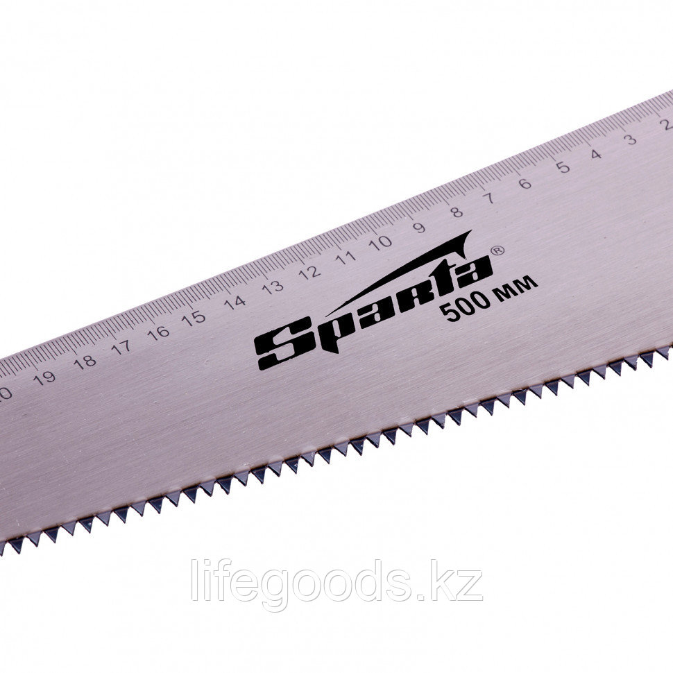 Ножовка по дереву, 500 мм, 5-6 TPI, каленый зуб, линейка, пластиковая рукоятка Sparta 232365 - фото 2 - id-p66872043
