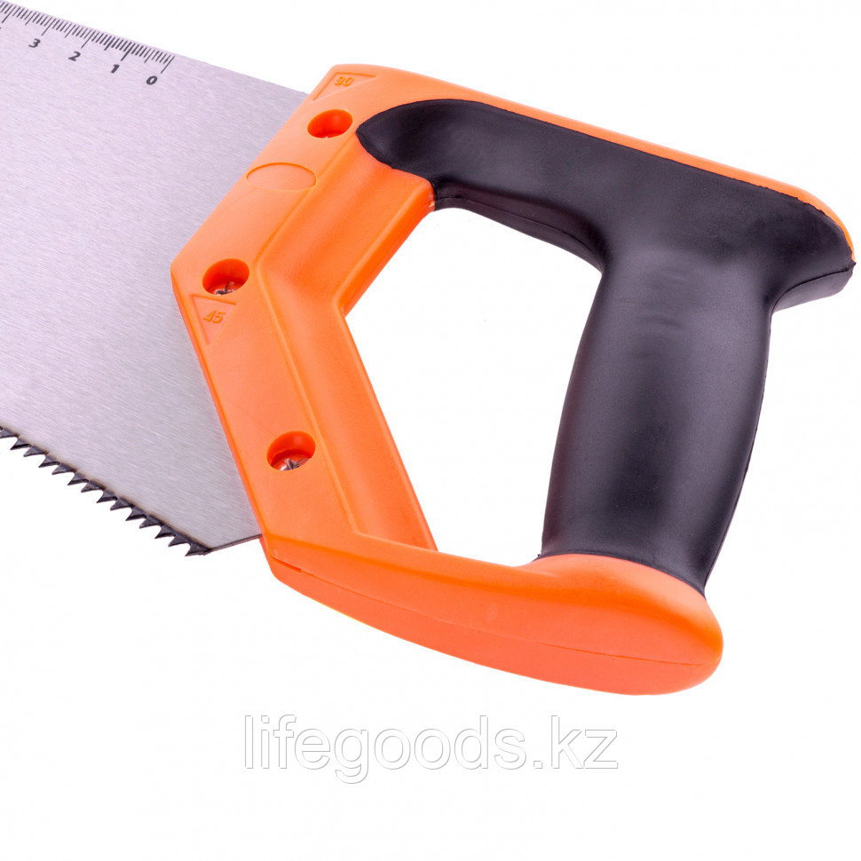 Ножовка по дереву, 500 мм, 7-8 TPI, зуб 2D, каленый зуб, линейка, двухкомпонентная рукоятка Sparta 235035 - фото 3 - id-p66872044