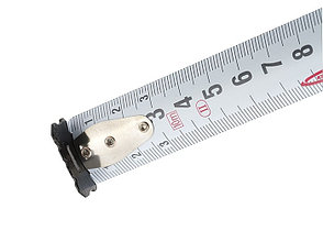 Рулетка "Doppelhaken", 10 м x 25 мм, двухсторонний зацеп, Нейлон, двусторонняя шкала, автоматическая фиксация, фото 2