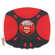 Рулетка геодезическая, 20 м х 12,5 мм, лента ПВХ, закрытый двухкомпонентный корпус Matrix 312135