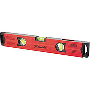 Уровень алюминиевый магнитный, 400 мм, фрезерованный, 3 глазка (1 зеркальный), усиленный Matrix 34704