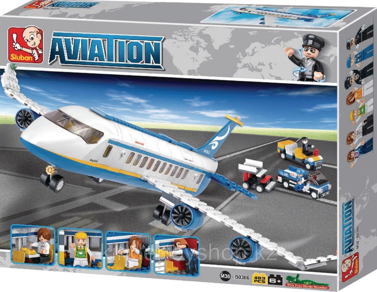 Конструктор Sluban Авиация: Аэробус , 493 деталей аналог лего Lego City Аэропорт