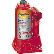 Домкрат гидравлический бутылочный 2 т, h подъема 150-280 мм Sparta Compact 50331