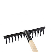 Грабли 14-зубые, 300 мм, с черенком, витые Россия Сибртех 61769