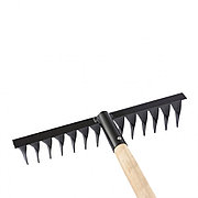 Грабли 14-зубые, 350 мм, с черенком, витые Россия Сибртех 61768