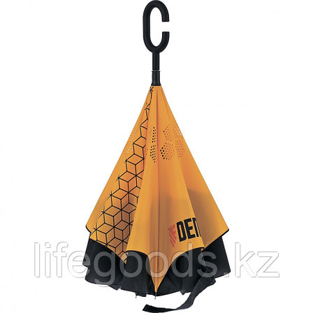 Зонт-трость обратного сложения, эргономичная рукоятка с покрытием Soft ToucH Denzel 69706, фото 2
