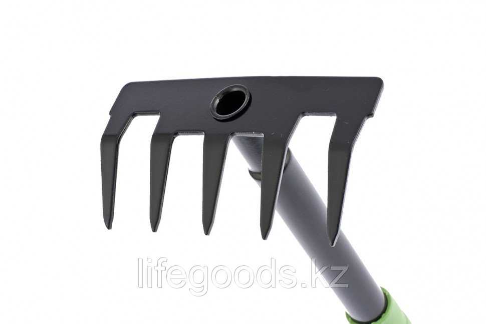 Набор садового инструмента: совок, грабли веерные, рыхлитель, грабли 5-зубые, мотыжка, комплект удленных ручек - фото 6 - id-p66874838
