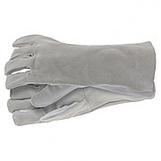 Перчатки спилковые с манжетой для садовых и строительных работ, размер XL Сибртех 67904