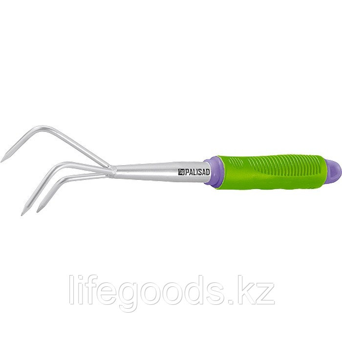 Рыхлитель трехзубый, обрезиненная рукоятка, может использоваться с удлиненной ручкой 63016, 63017 Palisad