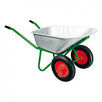 Тачка садово-строительная, двухколесная, усиленная, грузоподъемность 320 кг, объем 100 л Kronwerk 689235