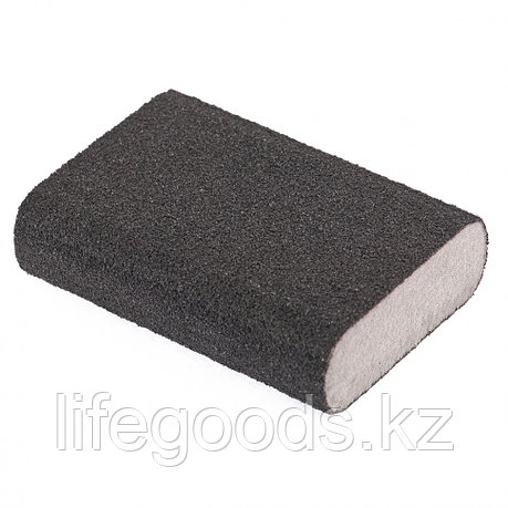 Губка для шлифования, 100 х 70 х 25 мм, овал, твердая, P 100 Matrix 75738, фото 1