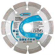 Диск алмазный, 115 х 22,2 мм, сегментный, упорядоченный алмаз, сухая резка Gross 73011