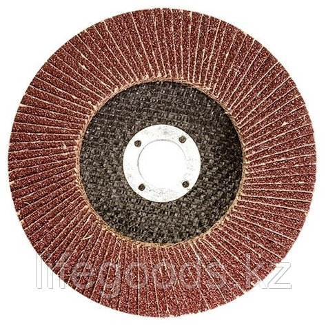 Круг лепестковый торцевой КЛТ-1, зернистость Р 80, 180 х 22,2 мм 740697, фото 2