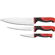 Набор ножей поварских "SILVER TEFLON", тефл. покр, 200 мм, 160 мм, 80 мм, 3 шт Matrix Kitchen 79148