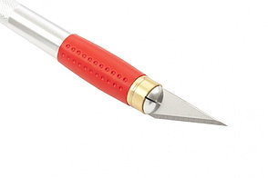 Нож для дизайнерских работ, двухкомпонентная рукоятка, 5 запасных лезвий Matrix 78855, фото 2