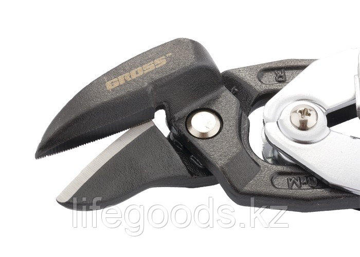 Ножницы по металлу "Piranha", усиленные, 255 мм, прямой и правый рез, сталь СrMo, двухкомпонентные рукоятки - фото 4 - id-p66877245